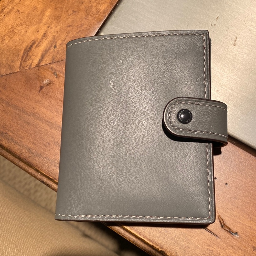 Coach mini billfold wallet